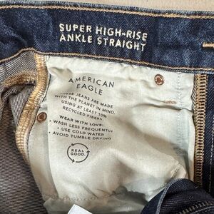 American Eagle Outfitters Dark Blue Straight Jeans